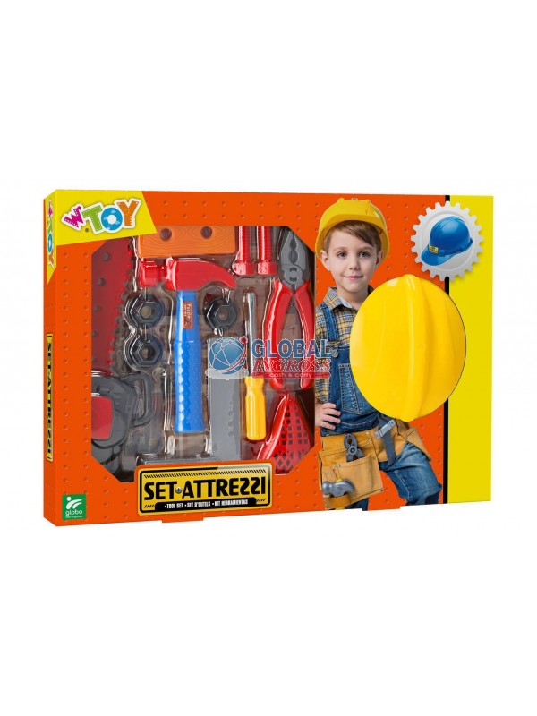 SET ATTREZZI DA LAVORO C/CASCO