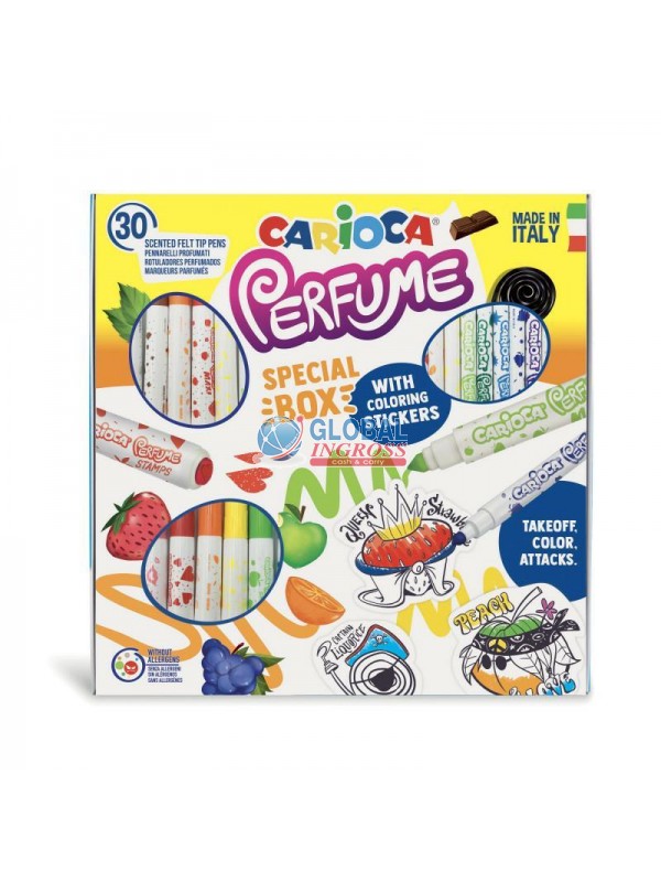 PENNARELLI PROFUMATI CARIOCA 30pz + STICKERS