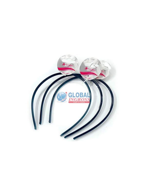 CERCHIETTO 4mm NERO STRETTO