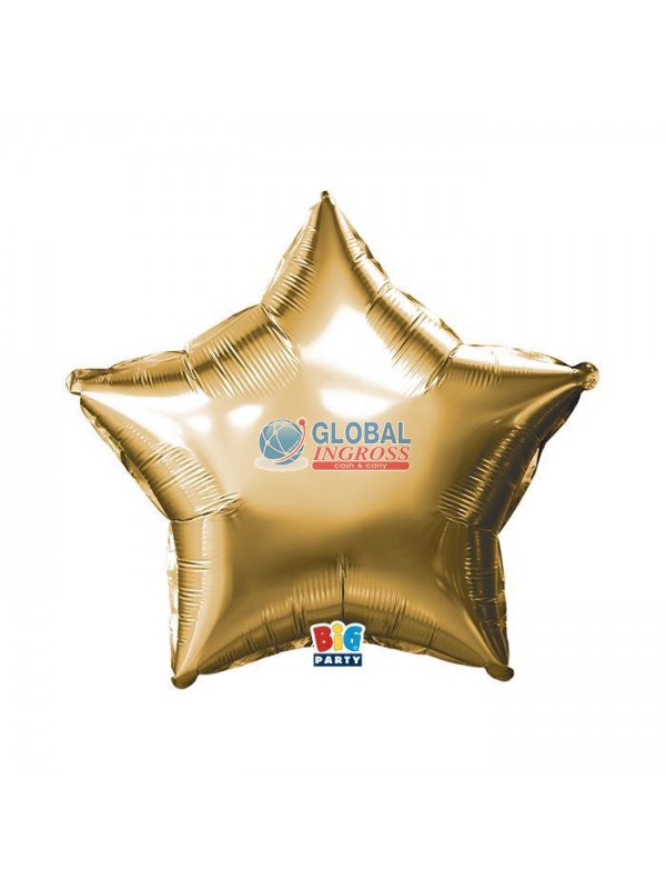 MYLAR STELLA 45cm ORO METAL 18"