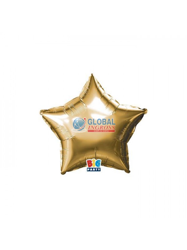 MYLAR STELLA 25cm ORO METAL 9"