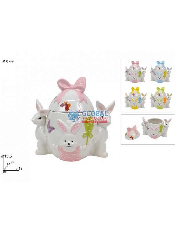 BARATTOLO UOVO C/CONIGLI COL.ASS.