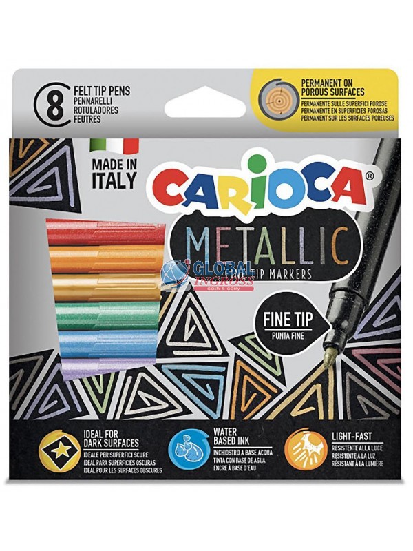 PENNARELLI METALLIC DA 8 CARIOCA