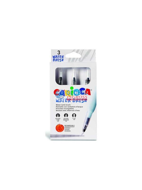 PENNELLI BRUSH C/SERBATOIO 3pz CARIOCA