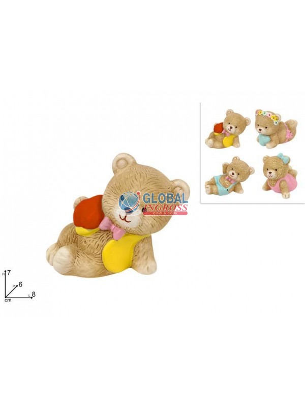 ORSETTO SEDUTO 8cm ASS.