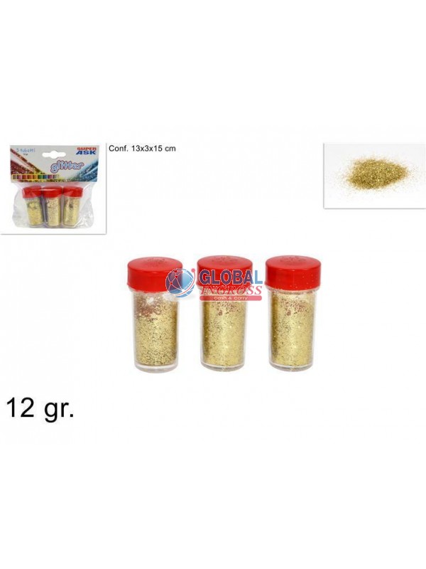 GLITTER 12gr ORO 3pz