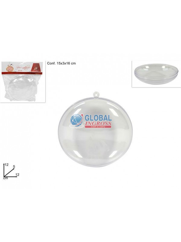 SFERA PLASTICA PIATTA 12cm