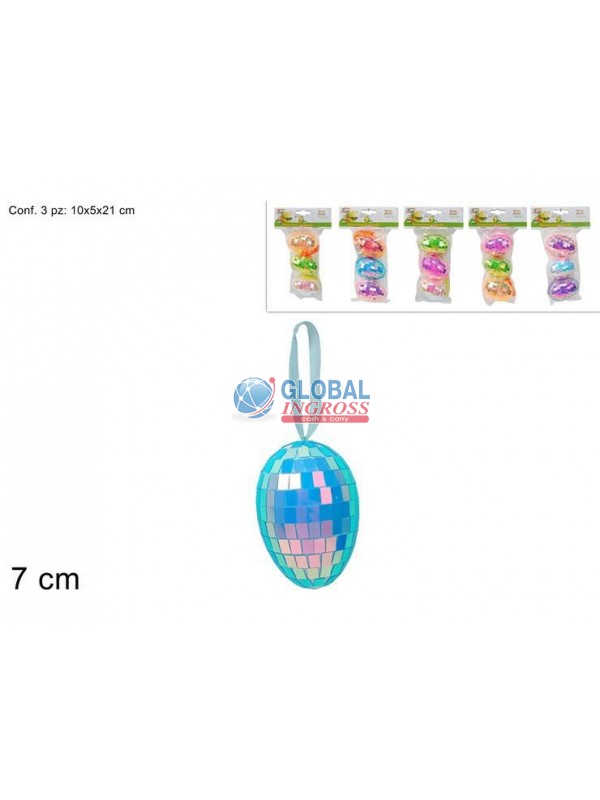 UOVA LAMINATE 7cm 3pz COL.ASS.