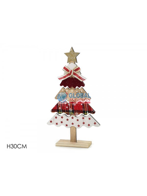 ALBERO LEGNO 30cm C/BASE