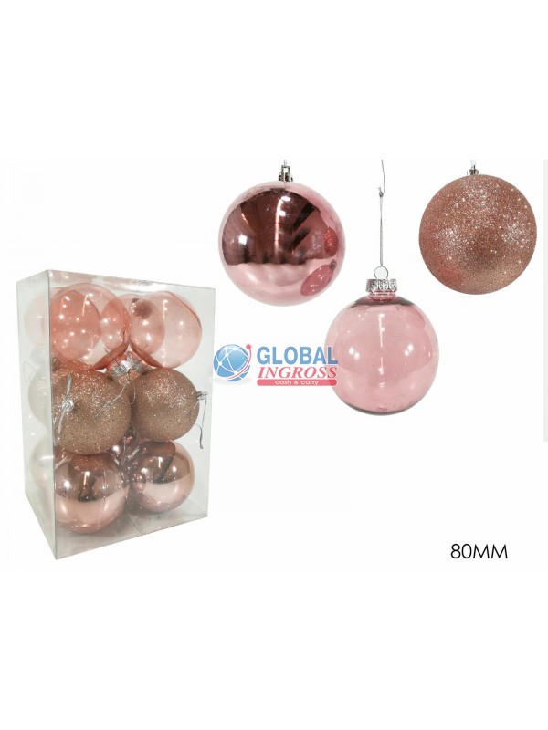 PALLE ROSE GOLD 8cm 12pz