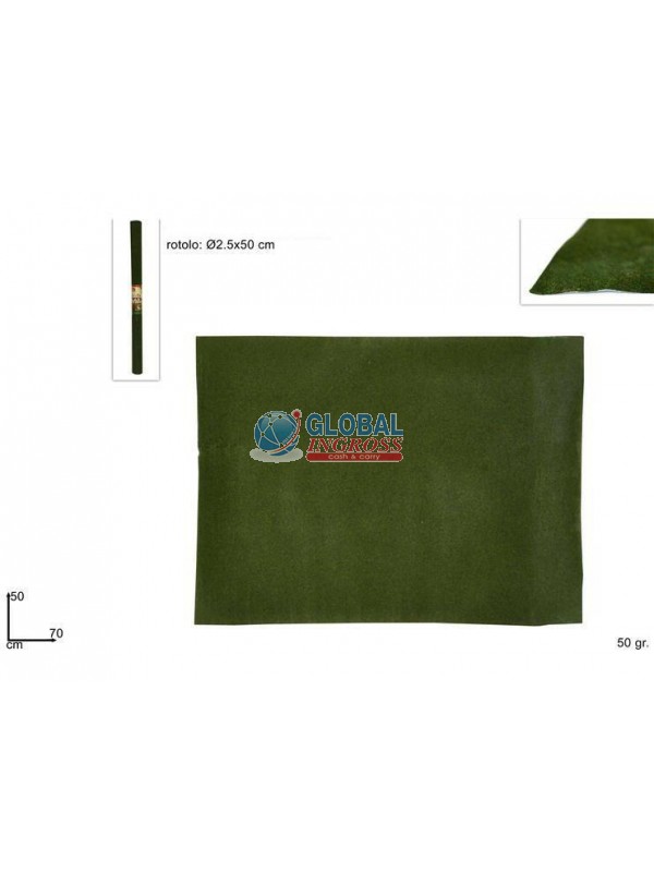 ROTOLO CARTA FLOCCATO PRATO 50x70