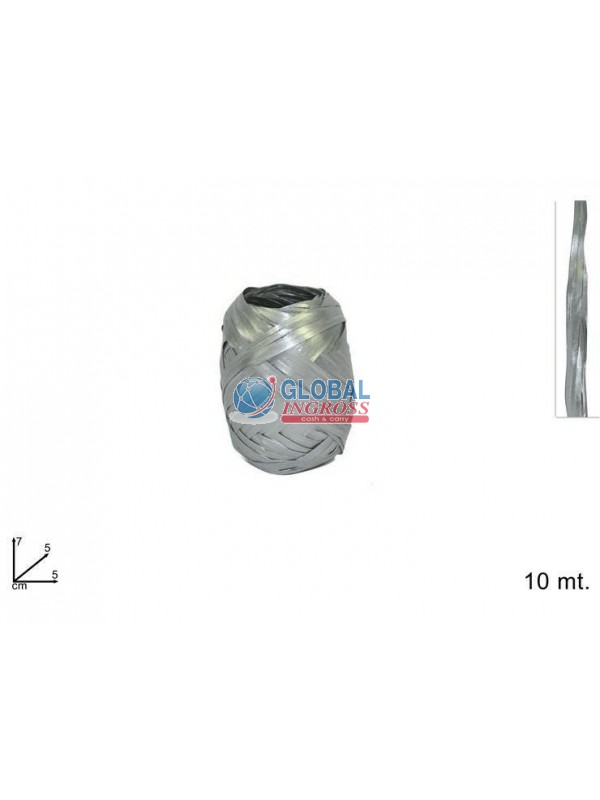 NASTRO RAFFIA SILVER 10mt