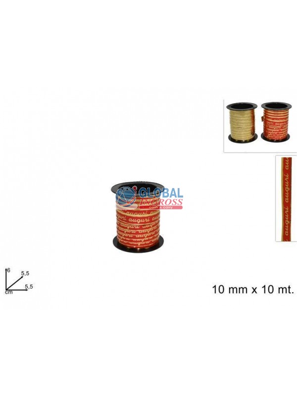 NASTRINO AUGURI 10x10mtCOL.ASS.