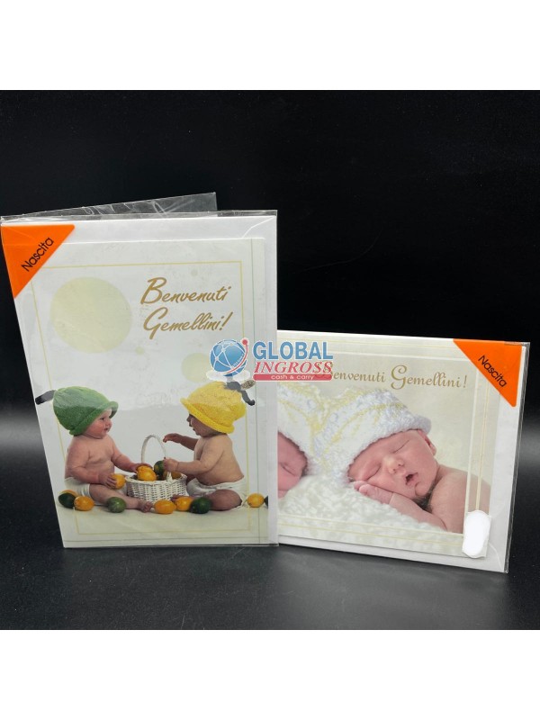 BIGLIETTO GEMELLI AUGURI