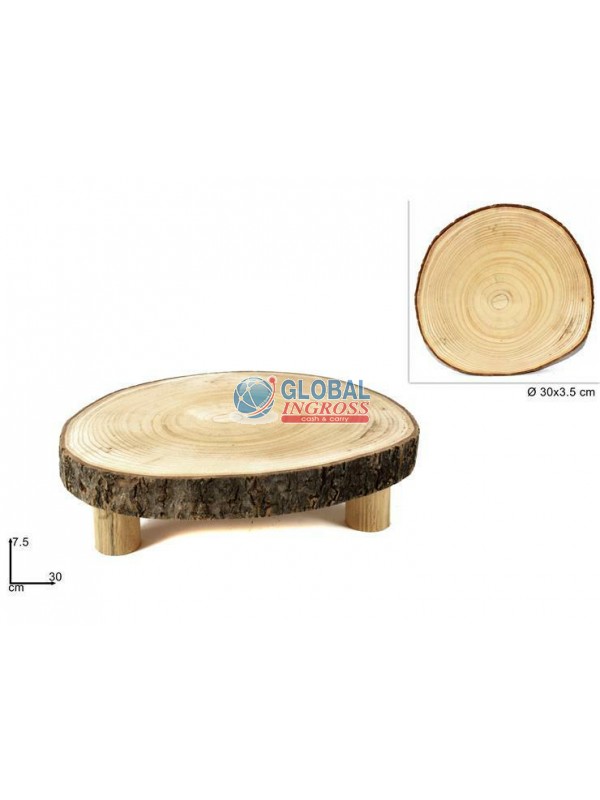 ALZATINA LEGNO 30cm TREPIEDI
