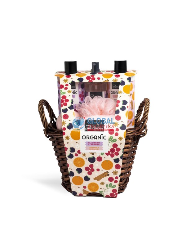 SET SCENTED ORGANIC 5pzBASKET