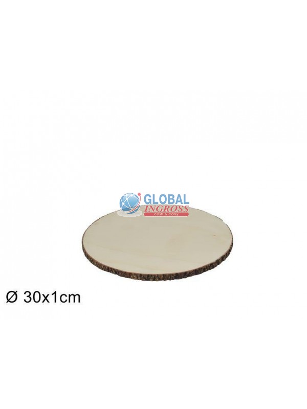 SOTTOPIATTO BASE LEGNO 30cm H1cm
