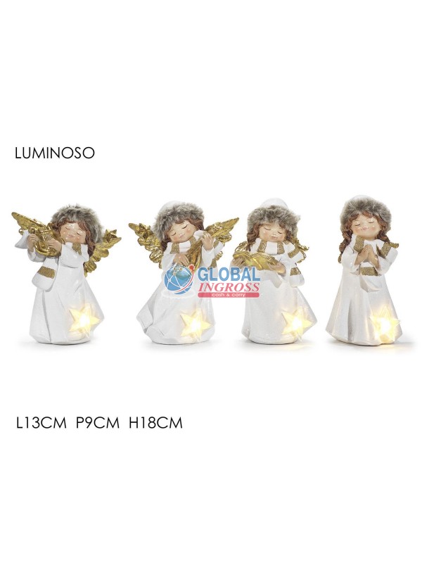 ANGELO BIANCO/ORO C/LUCE 18cm