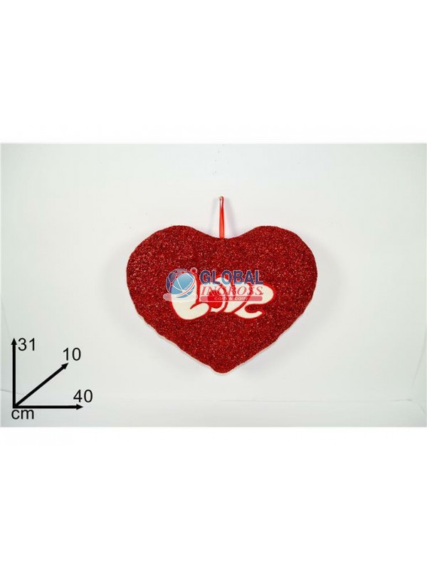 CUSCINO CUORE LUREX LOVE 40cm