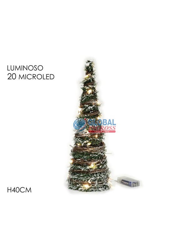 ALBERO CONO C/RAMI 40cm20 LED