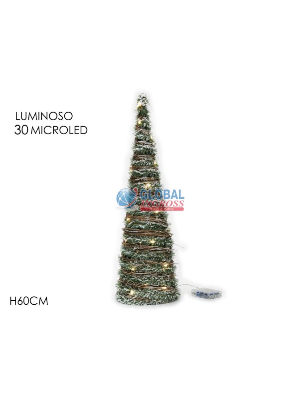 ALBERO CONO C/RAMI 60cm30 LED