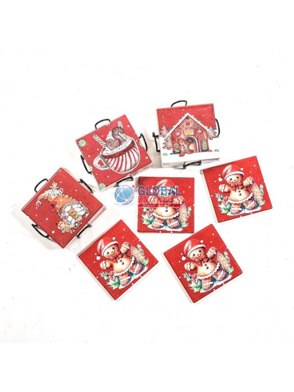 SOTTOBICCHIERI CERAMICA4pz SU STAND