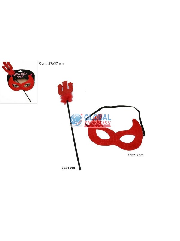 MASCHERA + TRIDENTE DIAVOLO