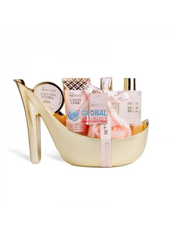 SET SCENTED BATH SHOE 5pz ROSE