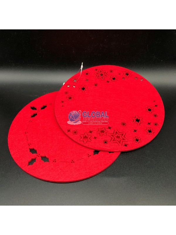 CENTRINO TONDO ROSSO 20cm