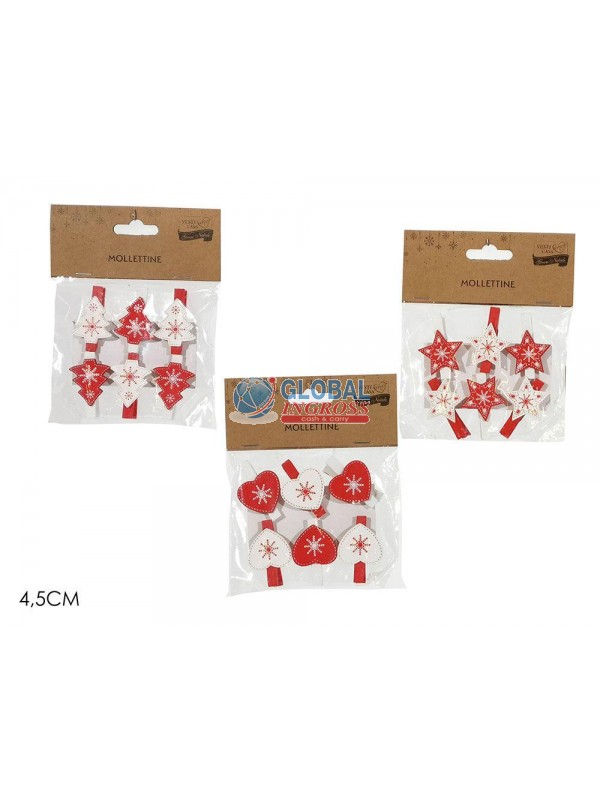 MOLLETTE ROSSO/BIANCO 6pz