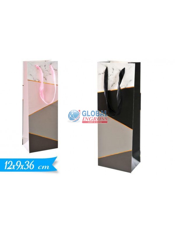 SHOPPER P/BOTTIGLIA 12x9x36 ELEGANT