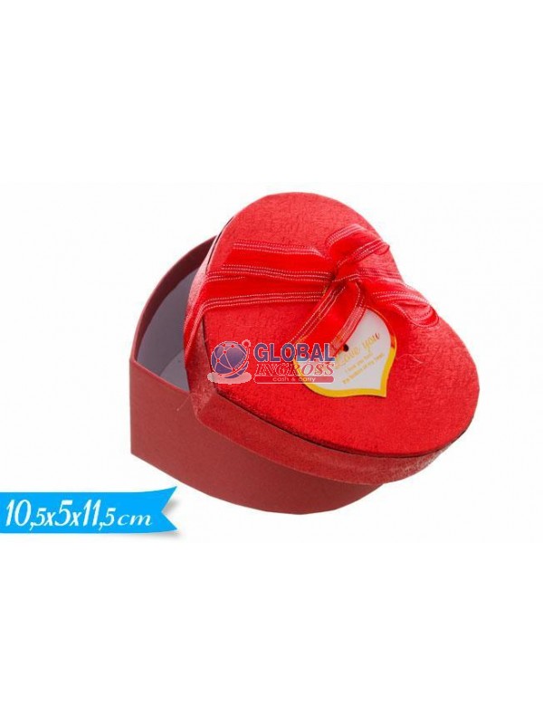 SCATOLA CUORE ROSSO 10x5x11