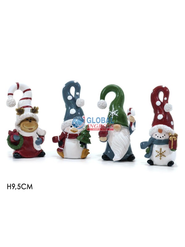PERSONAGGIO NATALE 9,5cm ASS.