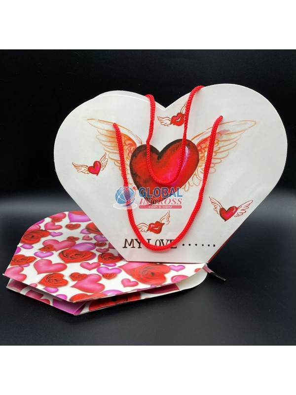 BUSTA CUORE GRANDE C/CORDA