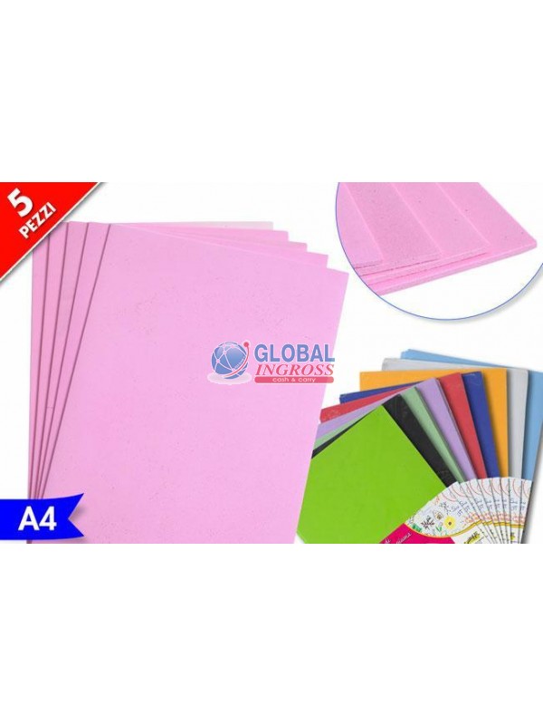 FOGLIO GOMMATO 5pz ASS.