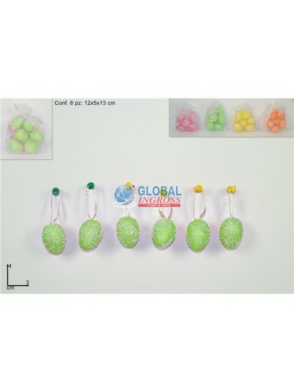 SACCHETTO 6 UOVA 4cm