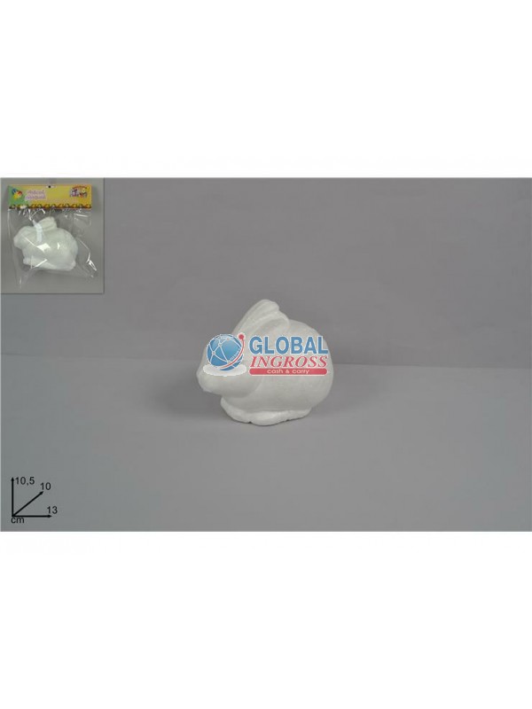 CONIGLIO POLISTIROLO 13cm