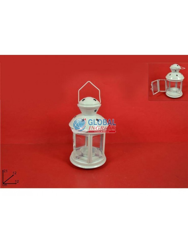 LANTERNA 21cm BEIGE P/T-LIGHT