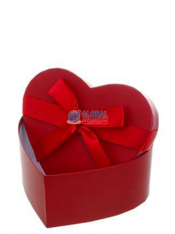 SCATOLA CUORE ROSSO 24x22x10