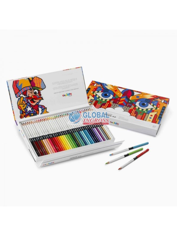 CARIOCA PLUS BOX 40 PASTELLI 4.0 SCATOLA RIGIDA