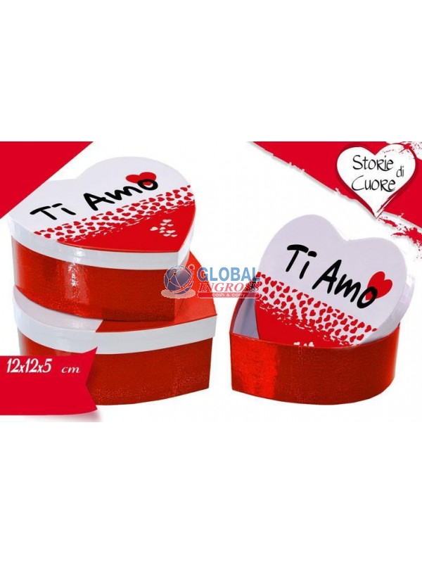 SCATOLA CUORE TI AMO 12x12x5