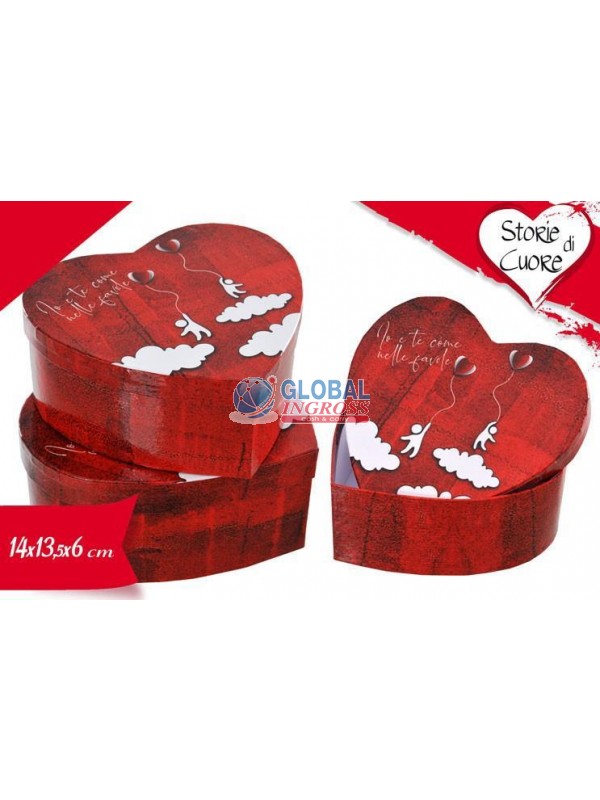 SCATOLA CUORE IO E TE... 14x13x6