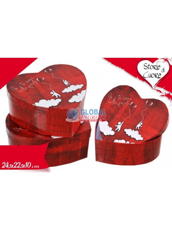 SCATOLA CUORE IO E TE... 24x22x10