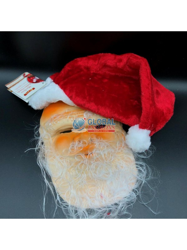 MASCHERA BABBO NATALE C/CAPPELLO