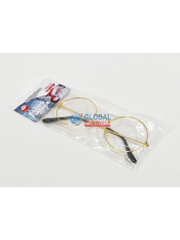 OCCHIALI BABBO NATALE DORATI