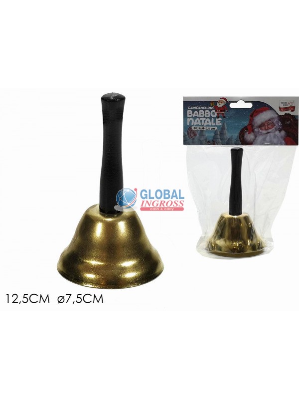 CAMPANELLO BABBO NATALE12cm