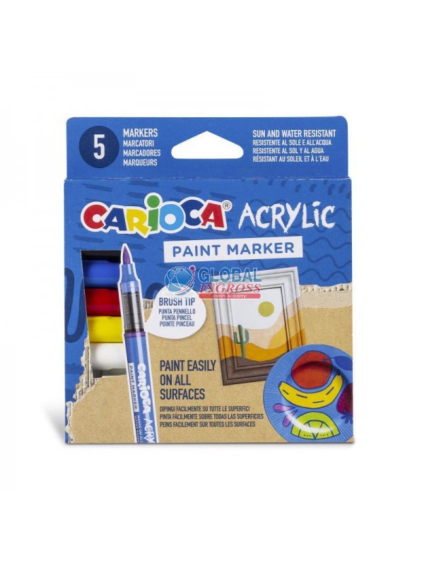 ACRYLIC MARKER CARIOCA 5pz