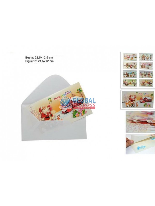 BIGLIETTO NATALE 3D C/BABBO