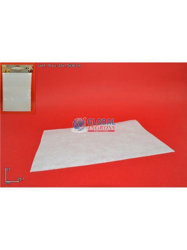 FOGLI FELTRO A4 BIANCHI10pz