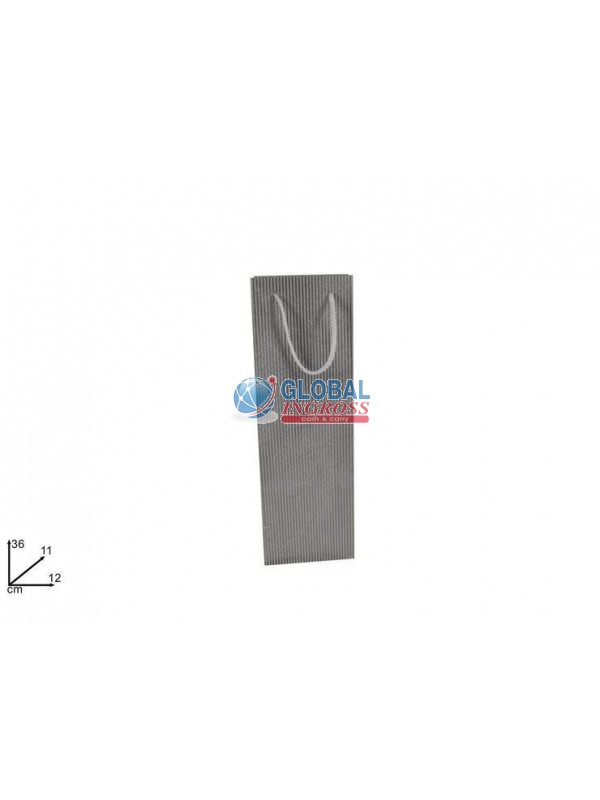 SHOPPER RIGATA SILVER 36x12